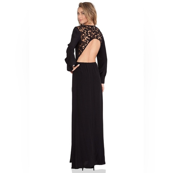 Tularosa Giselle Maxi Dress in Black (SD1) - Picture 3 of 5